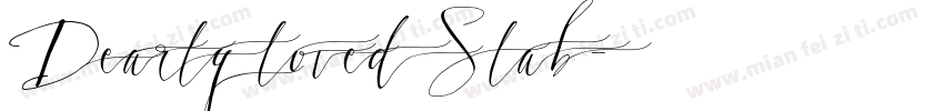 Dearly loved Slab字体转换